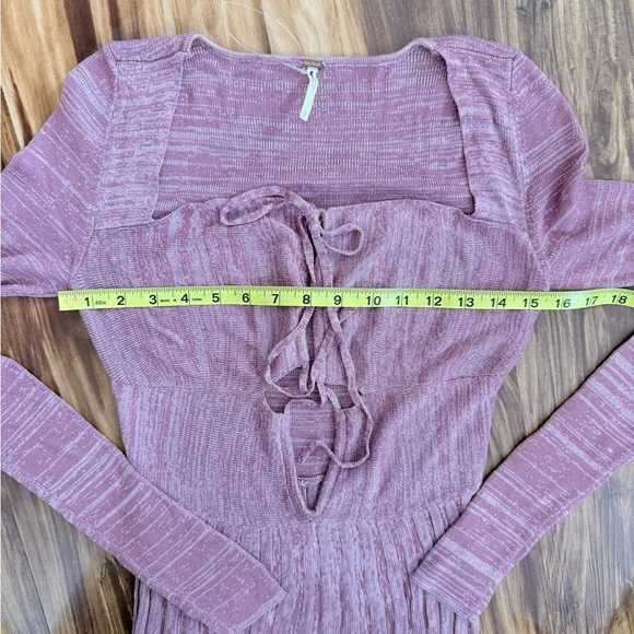 New Free People Lady Luck Ribbed Accordion Knit Jumpsuit - Picture 2 of 8